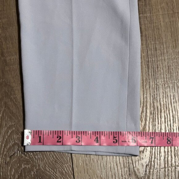 BABATON Atelier Conan Baby Blue Cropped Slim Leg Pull-On Trousers Size 2 - Picture 9 of 13